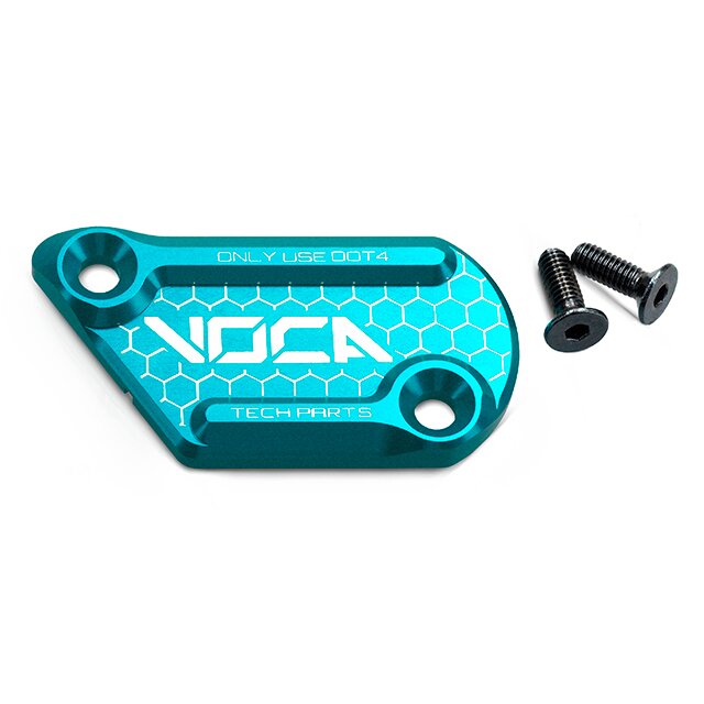 VCR-SD760.35002/CY Coperchio Pompa Freno Voca CNC Beta RR 50-125 2T/4T AJP Turchese