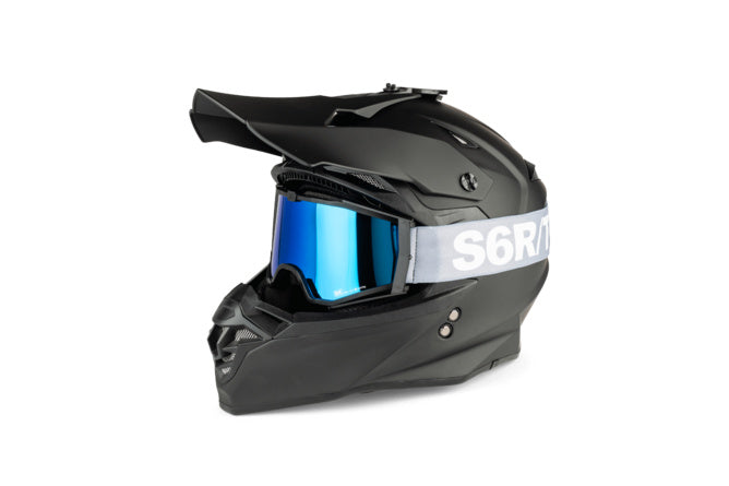 S6-08001ET03 Lente maschera cross Stage6 R/T specchio blu