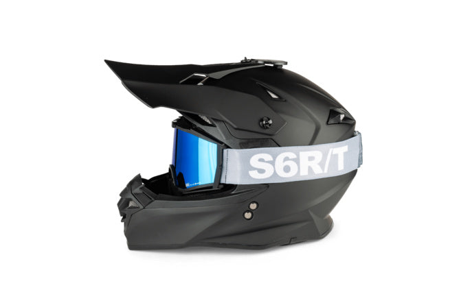 S6-08001ET03 Lente maschera cross Stage6 R/T specchio blu