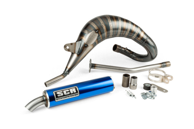 SCR-CR3813/BL Scarico SCR Corse Handmade Cross 50-70 Sherco 50 blu