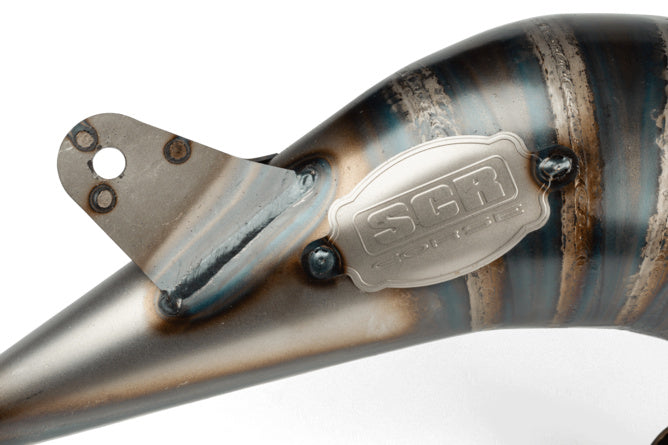 SCR-CR3813/BL Scarico SCR Corse Handmade Cross 50-70 Sherco 50 blu