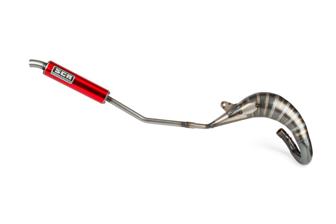 SCR-CR3813/RE Scarico SCR Corse Handmade Cross 50-70 Sherco 50 rosso