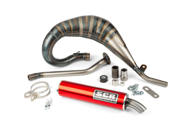 SCR-CR3817/RE Scarico SCR Corse Handmade Cross 50-70 Beta RR fino 2012 rosso