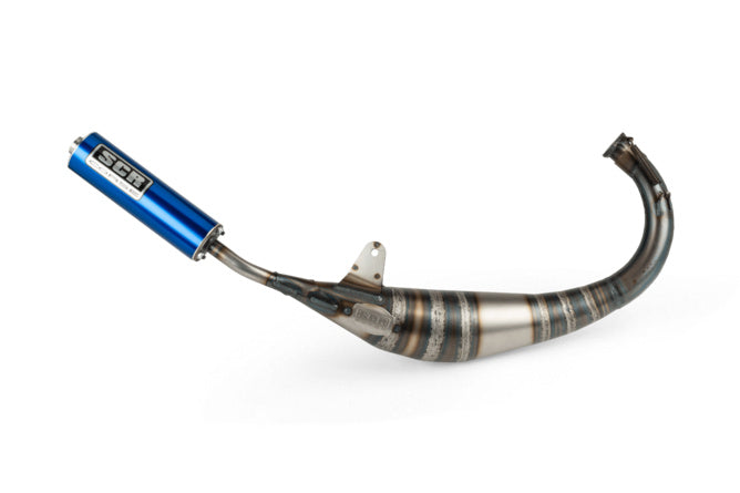 SCR-RSM3773/BL Scarico SCR Corse Racing Line 70-80 Derbi blu