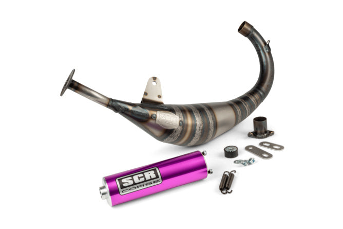 SCR-RSM3773/PU Scarico SCR Corse Racing Line 70-80 Derbi viola
