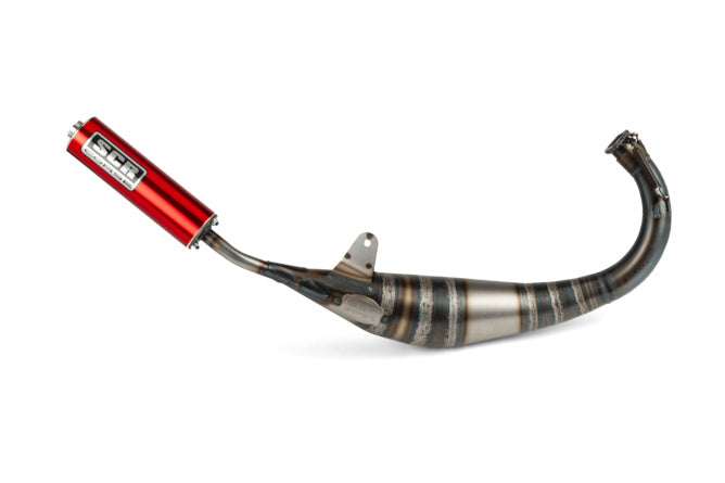SCR-RSM3773/RE Scarico SCR Corse Racing Line 70-80 Derbi rosso