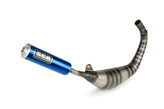SCR-RSM3920/BL Scarico SCR Corse Racing Line 80-90 Derbi blu