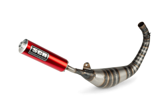 SCR-RSM3920/RE Scarico SCR Corse Racing Line 80-90 Derbi rosso