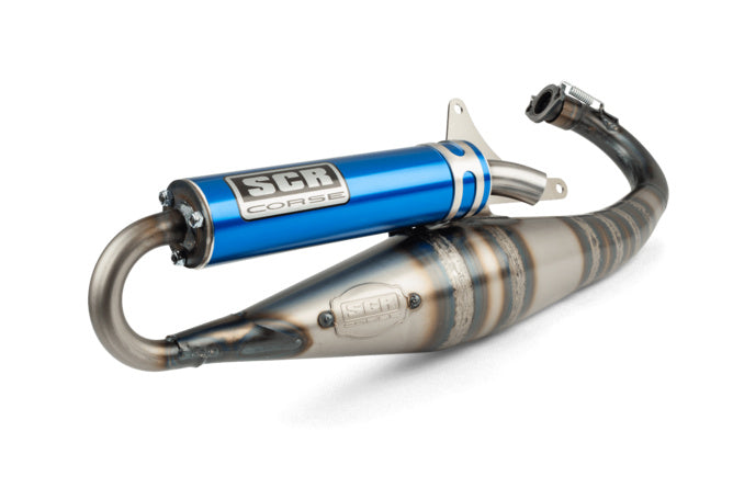 SCR-SC3796/BL Scarico SCR Corse Handmade 70 Piaggio blu