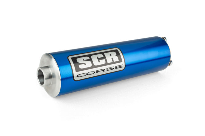 SCR-SIL320/BL Silenziatore corto SCR Corse blu