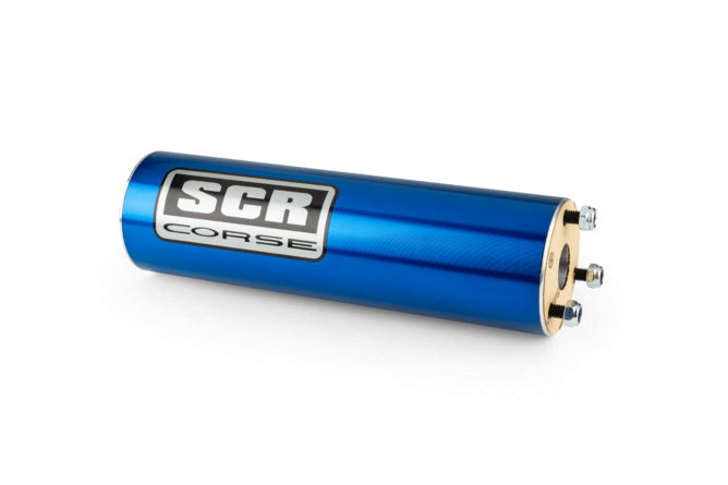 SCR-SIL320/BL Silenziatore corto SCR Corse blu