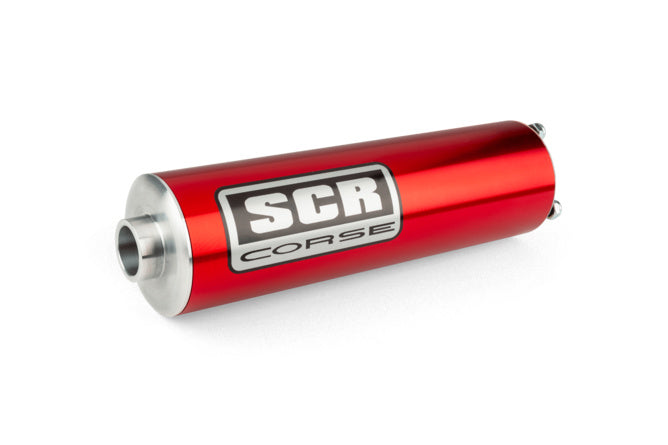 SCR-SIL320/RE Silenziatore corto SCR Corse rosso