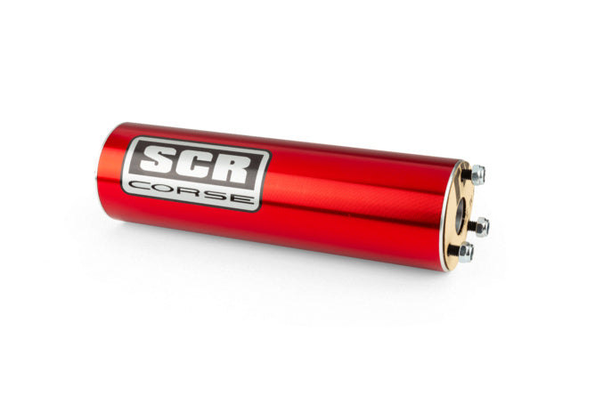 SCR-SIL320/RE Silenziatore corto SCR Corse rosso