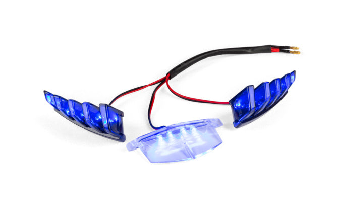 STR-998.30/BL Illuminazione LED per presa d'aria anteriore Piaggio Zip SP2 blu