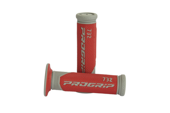 PG732-288 Manopole Progrip 732 Rosso / Grigio