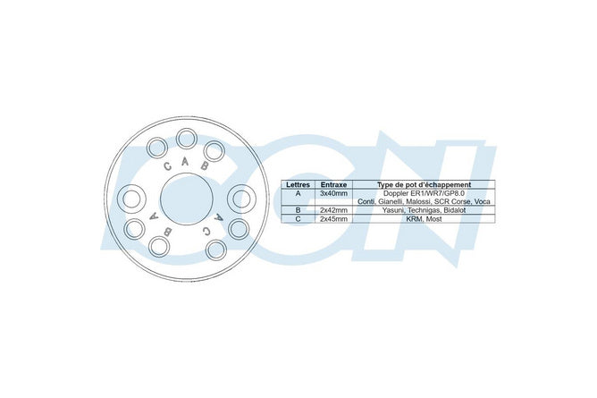 CGN534506 Silenziatore moto 50 Doppler nero / neocromo