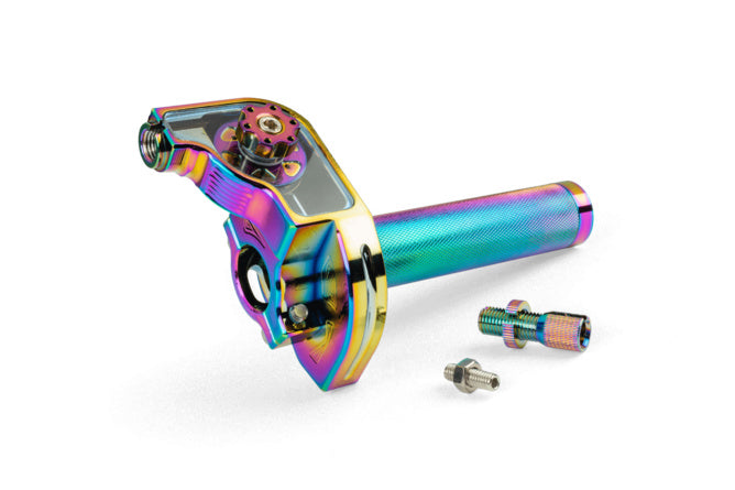 MF45.00016/NC Gas rapido MotoForce Racing alluminio CNC neocromato