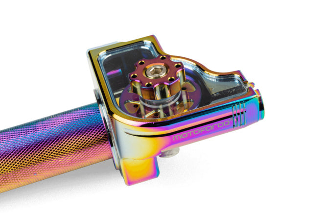 MF45.00016/NC Gas rapido MotoForce Racing alluminio CNC neocromato