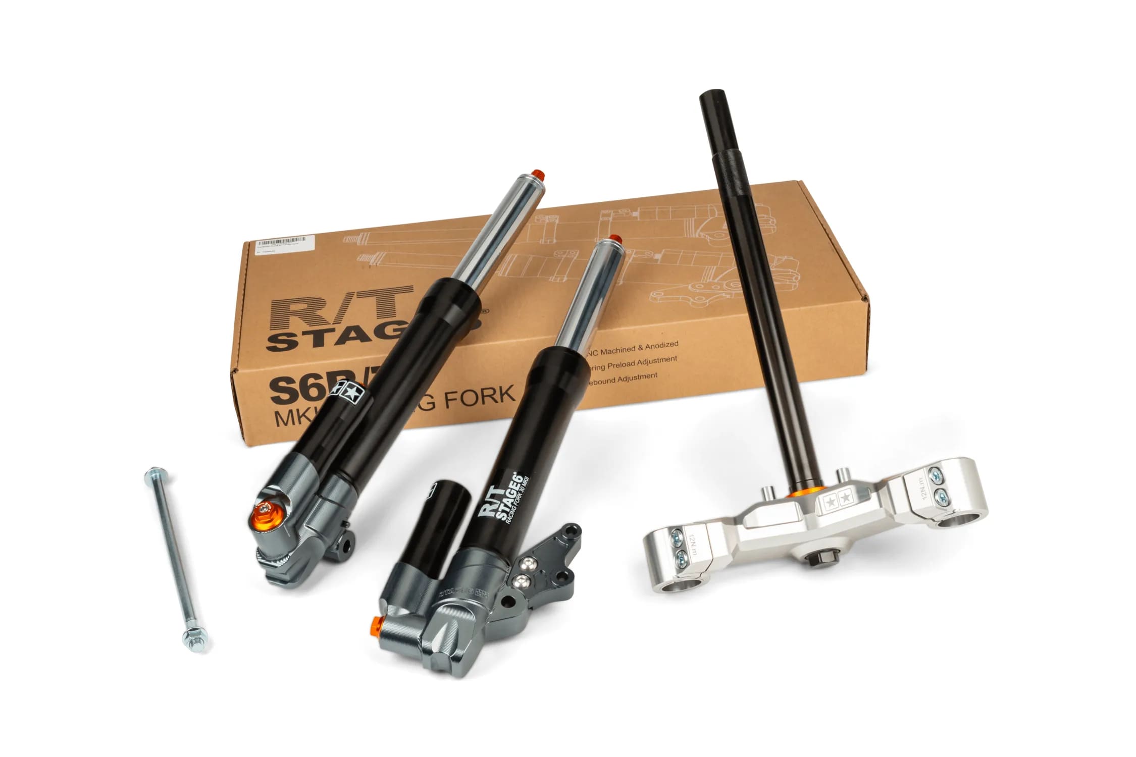 S6-1450502/PACK2 Forcella completa + piantone Stage6 R/T Yamaha Aerox