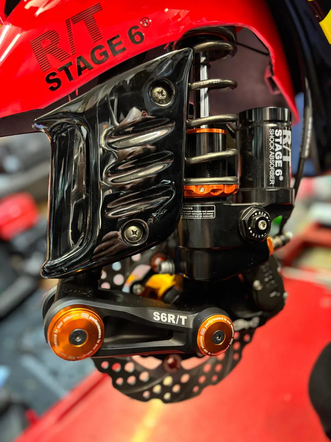 S6-1450402 Forcellone / Biscotto Stage6 R/T MK2 Piaggio / Vespa Arancione