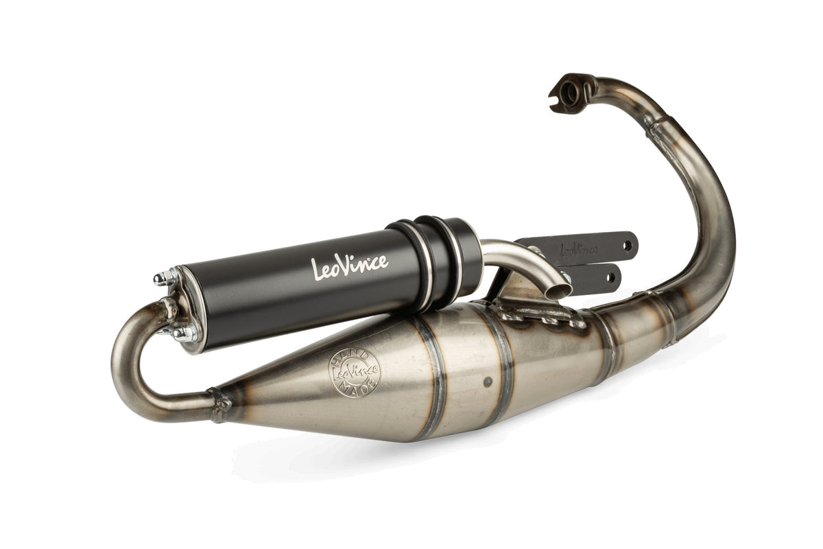 S4053B LeoVince HandMade TT Black Exhaust for Minarelli Vertical