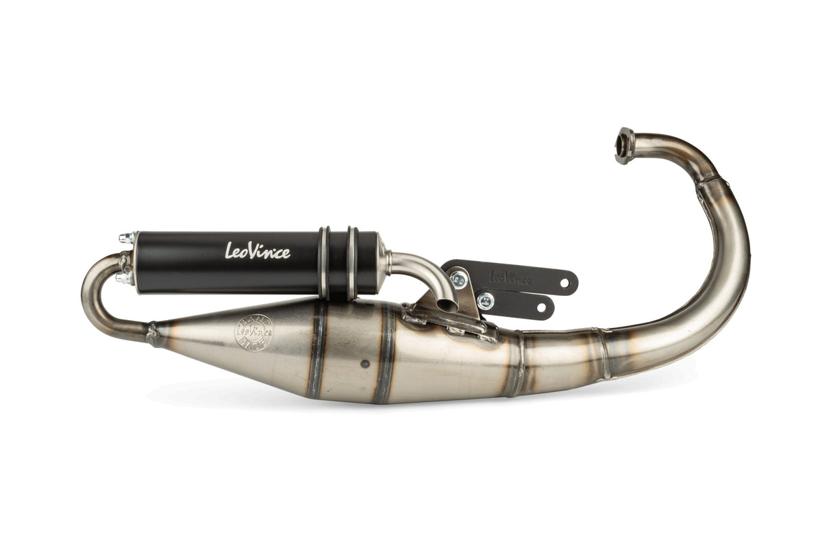 S4053B LeoVince HandMade TT Black Exhaust for Minarelli Vertical