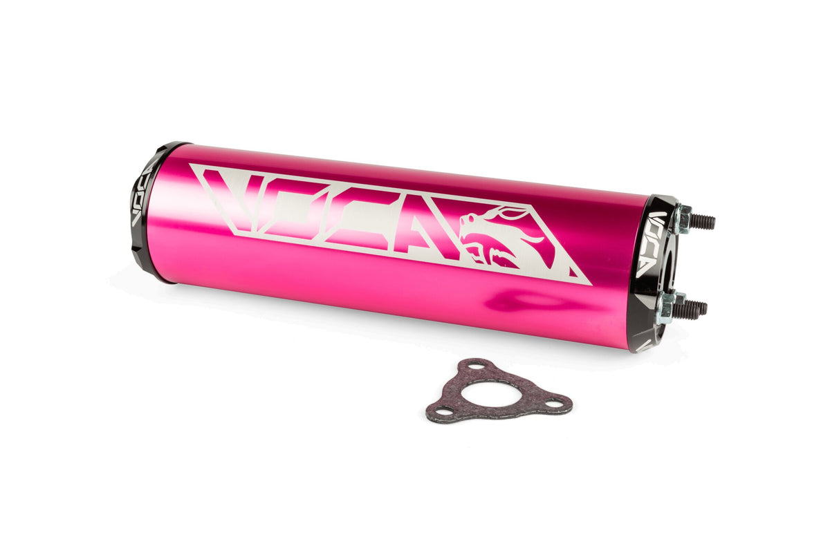 VCR-RD30400/PIBK Silenziatore Voca Alu CNC rosa / nero