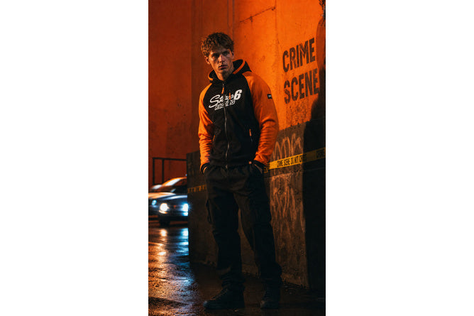 S6-09602/L Stage6 Motorcycle Sweater Orange L