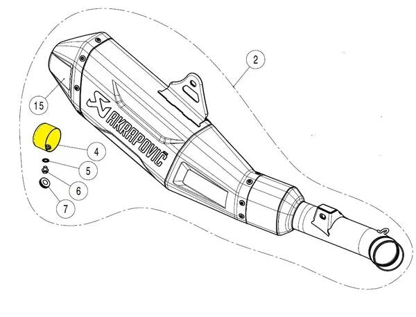 AK-V-TUV349 DB Killer Akrapovic V-TUV349