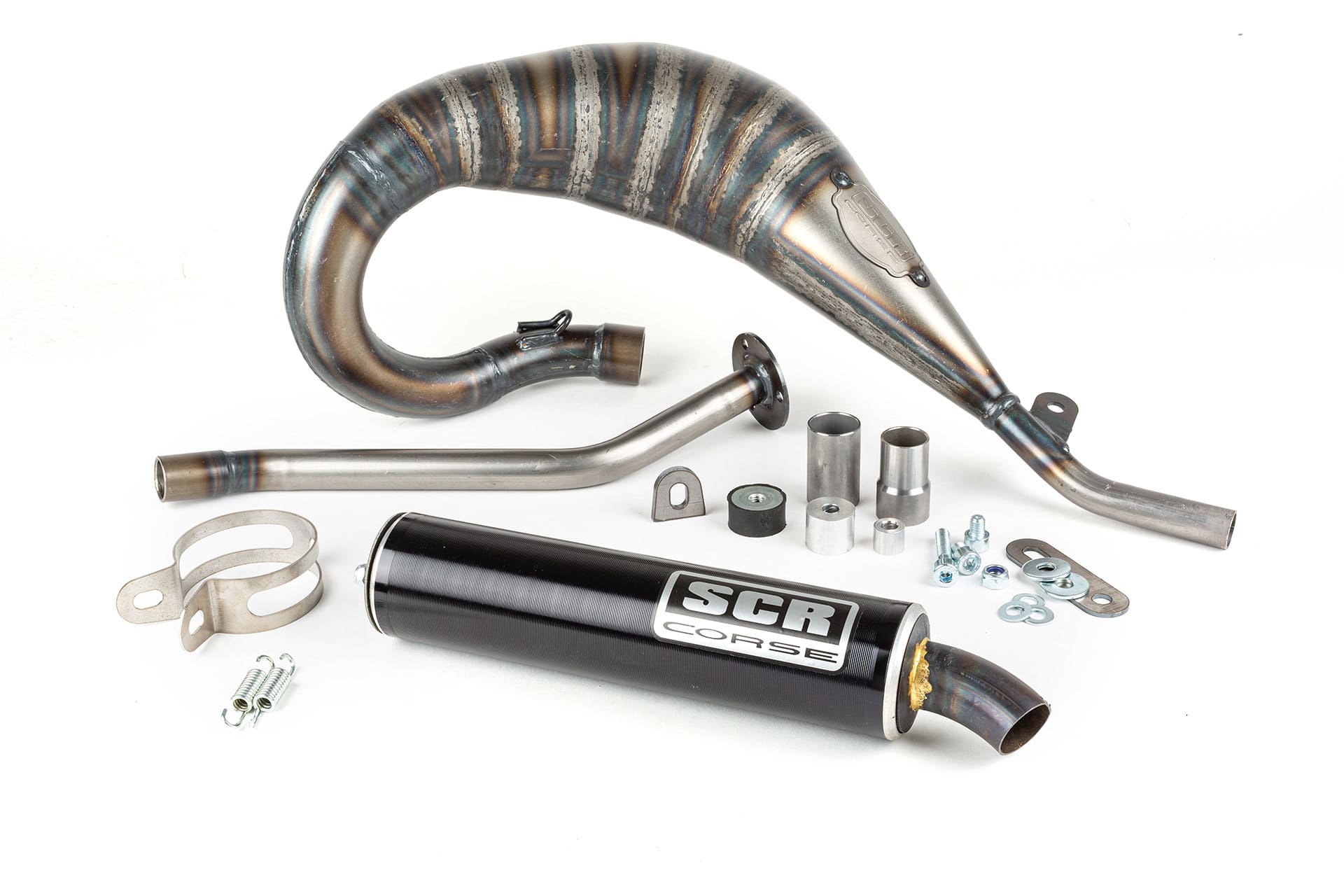 SCR-CR3817AL Exhaust SCR Corse Handmade Cross 50/70cc Alu Beta RR (high mount)