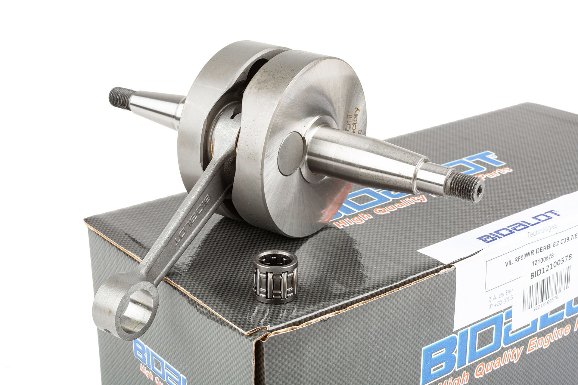 BID12100578 Crankshaft stroke 39.7mm connecting rod 85mm Bidalot RF50WR Derbi Euro2