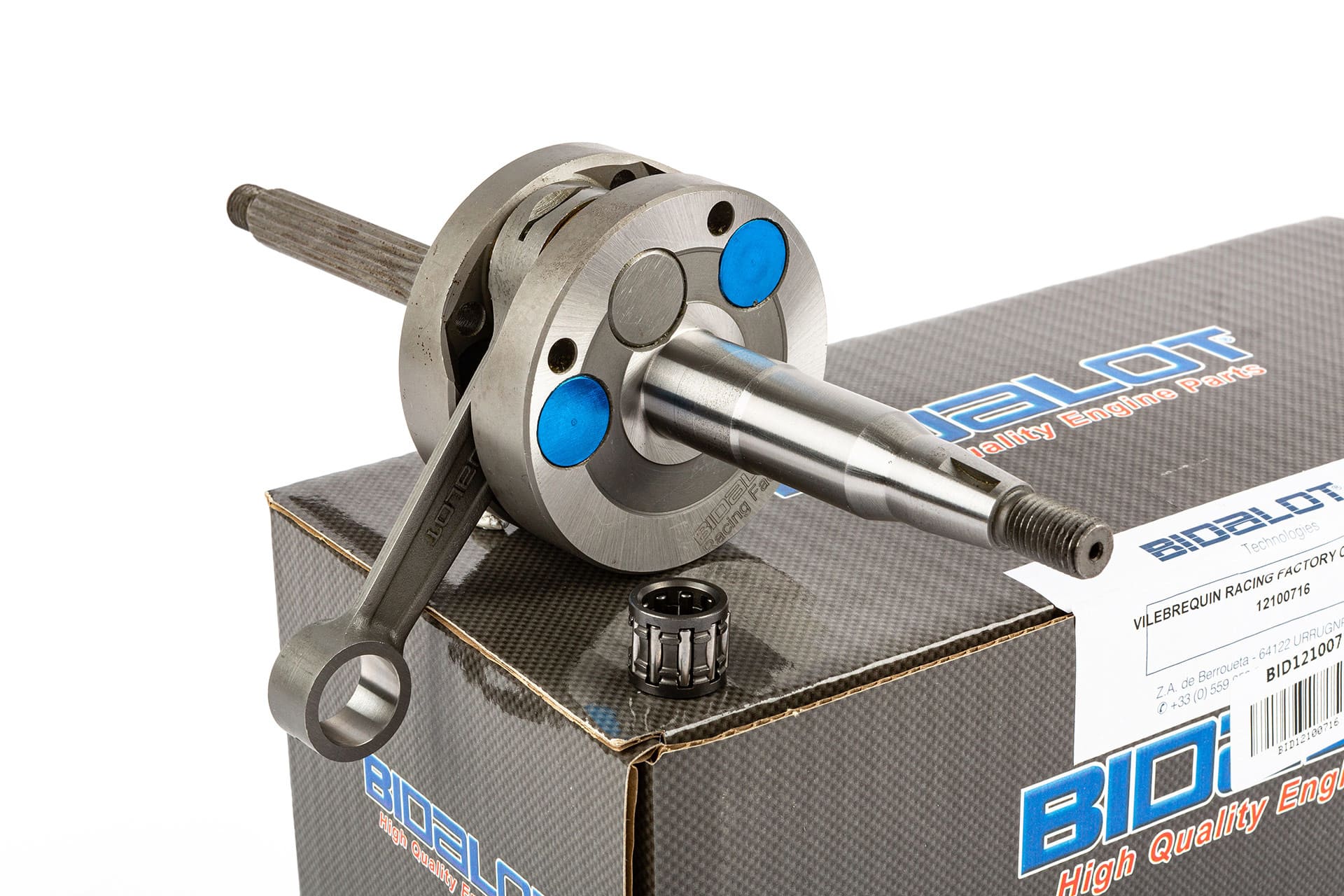 BID12100716 Crankshaft Bidalot Racing Factory WR Corsa 39,2mm MBK Nitro / Aerox