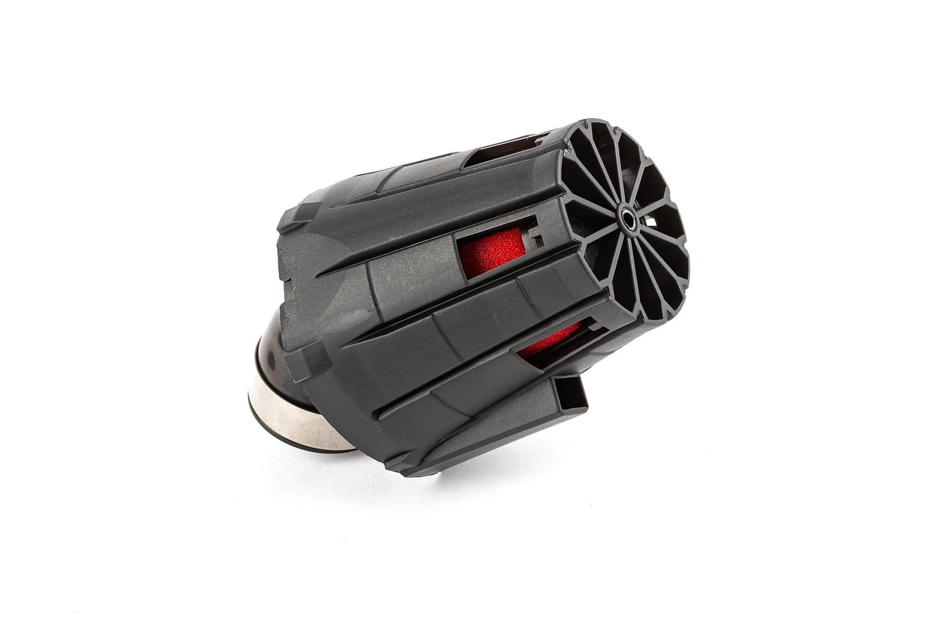 str-335.01/bk filtro aria e5 inclinato 45 d.35mm nero / rosso str8