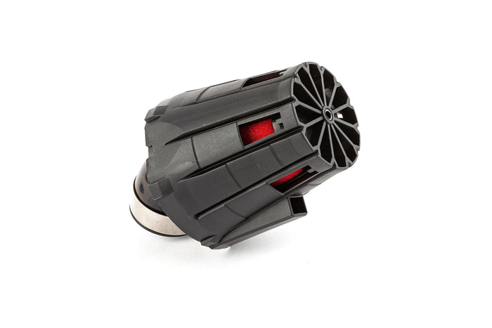 str-335.01/bk filtro aria e5 inclinato 45 d.35mm nero / rosso str8, COD: STR-335.01/BK