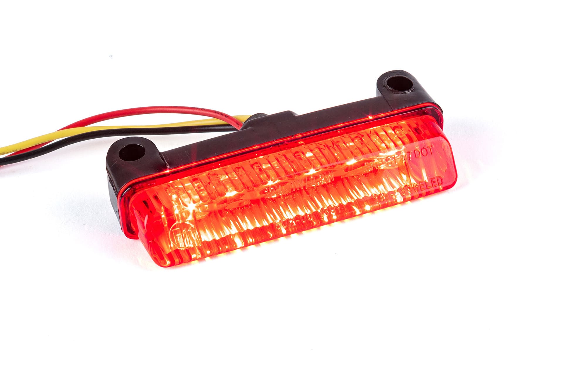STR-655.20/RE Fanalino LED universale fissaggio verticale rosso omologato CE
