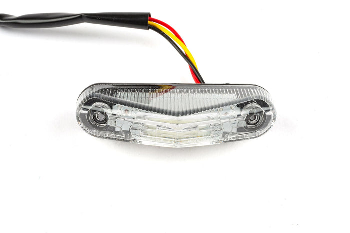 STR-655.28/CE Fanalino LED universale + illuminazione targa trasparente omologato CE, COD: STR-655.28/CE