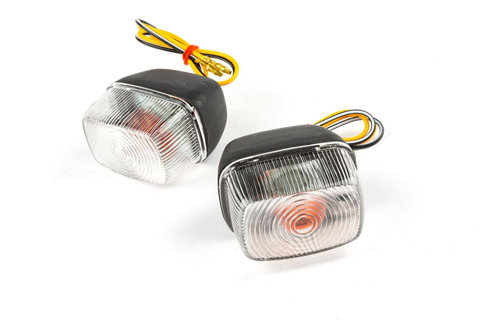 STR-660.03/WH Frecce anteriore nero / trasparente MBK Booster / Yamaha BW's fino al 2003, COD: STR-660.03/WH