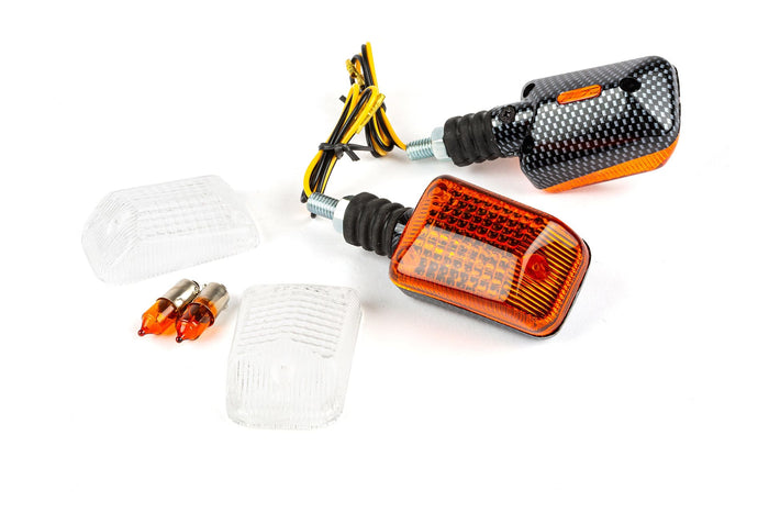 STR-675.08 Frecce Mini Rectangle carbone / arancio + trasparente, COD: STR-675.08