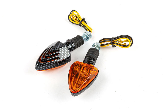 STR-675.93/CA Frecce Triangle F. Corto carbone / arancio omologato CE
