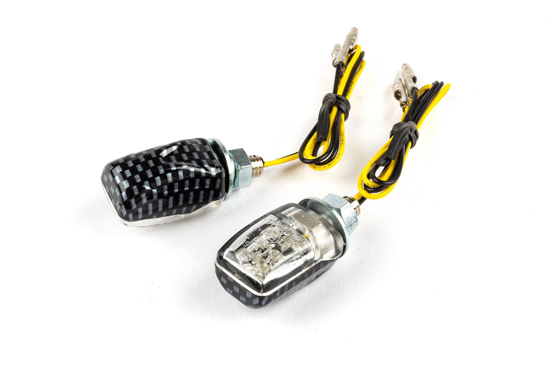 STR-687.10/CA Frecce LED Micro 6 LED carbone / trasparente omologato CE, COD: STR-687.10/CA