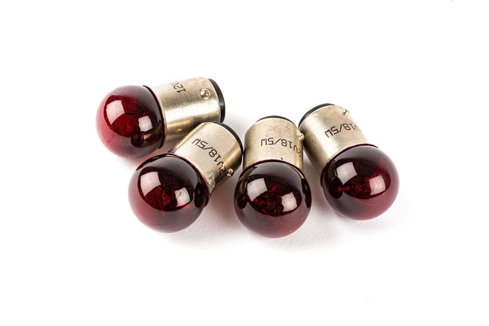 STR-800.17/RE Lampadine fanalino + freno (x4) 12V - 18/5W BAY15D rosso, COD: STR-800.17/RE