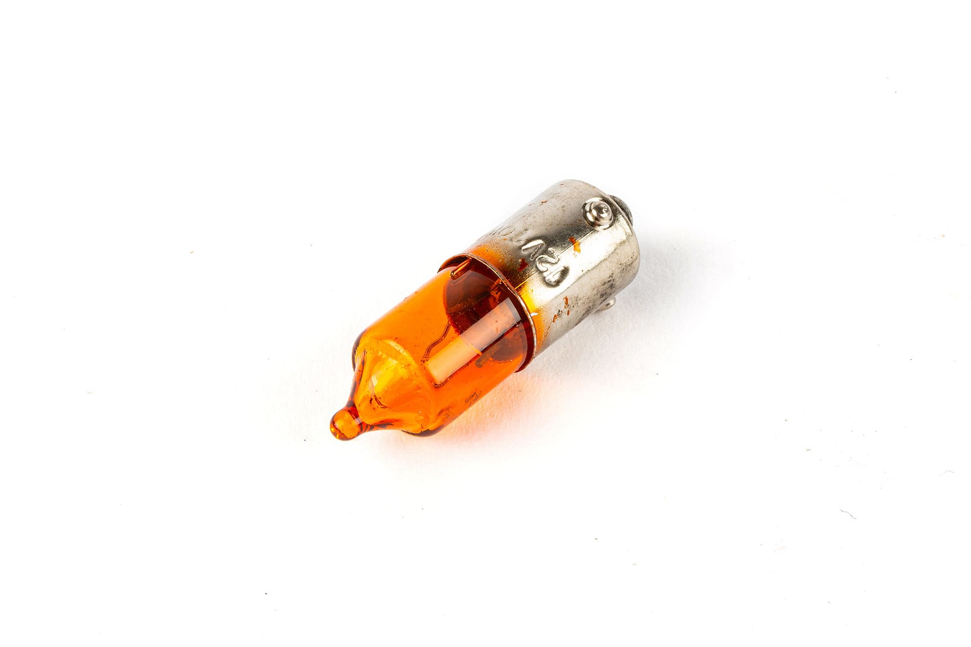 STR-825.10/OR Lampadina 12V - 10W BAU9S assimetrica arancio, COD: STR-825.10/OR