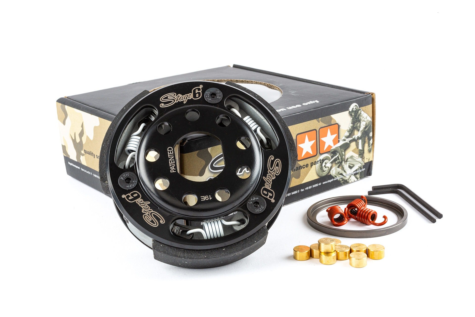 S6-5016618 Frizione Stage6 RACING Torque Control MK2, Nitro / Booster / Runner / Speedfight / GY6, 107mm