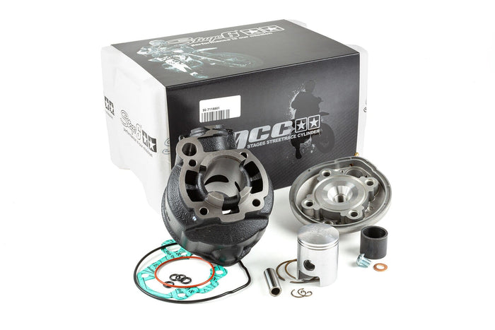 s6-7118801 gruppo termico stage6 50cc streetrace ghisa grigia minarelli am6, COD: S6-7118801