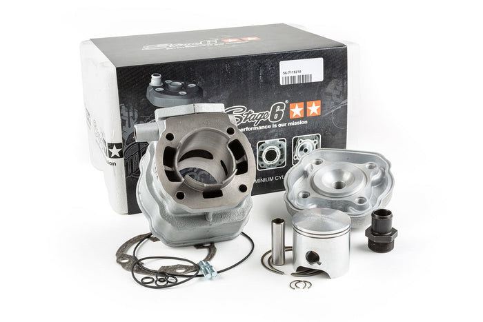 s6-7119210 gruppo termico stage6 77cc streetrace ghisa grigia derbi euro 2 (d50b0) stage6 rt, COD: S6-7119210