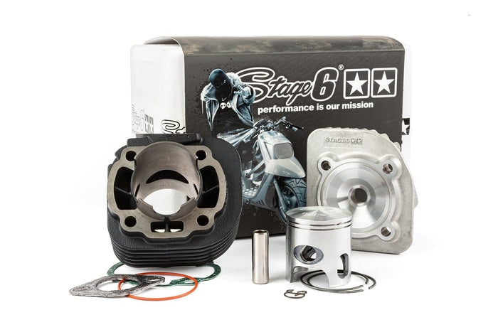s6-7219560 gruppo termico stage6 streetrace 70cc d.47,6 malaguti f12-phantom 50 2t sp.12 ghisa, COD: S6-7219560