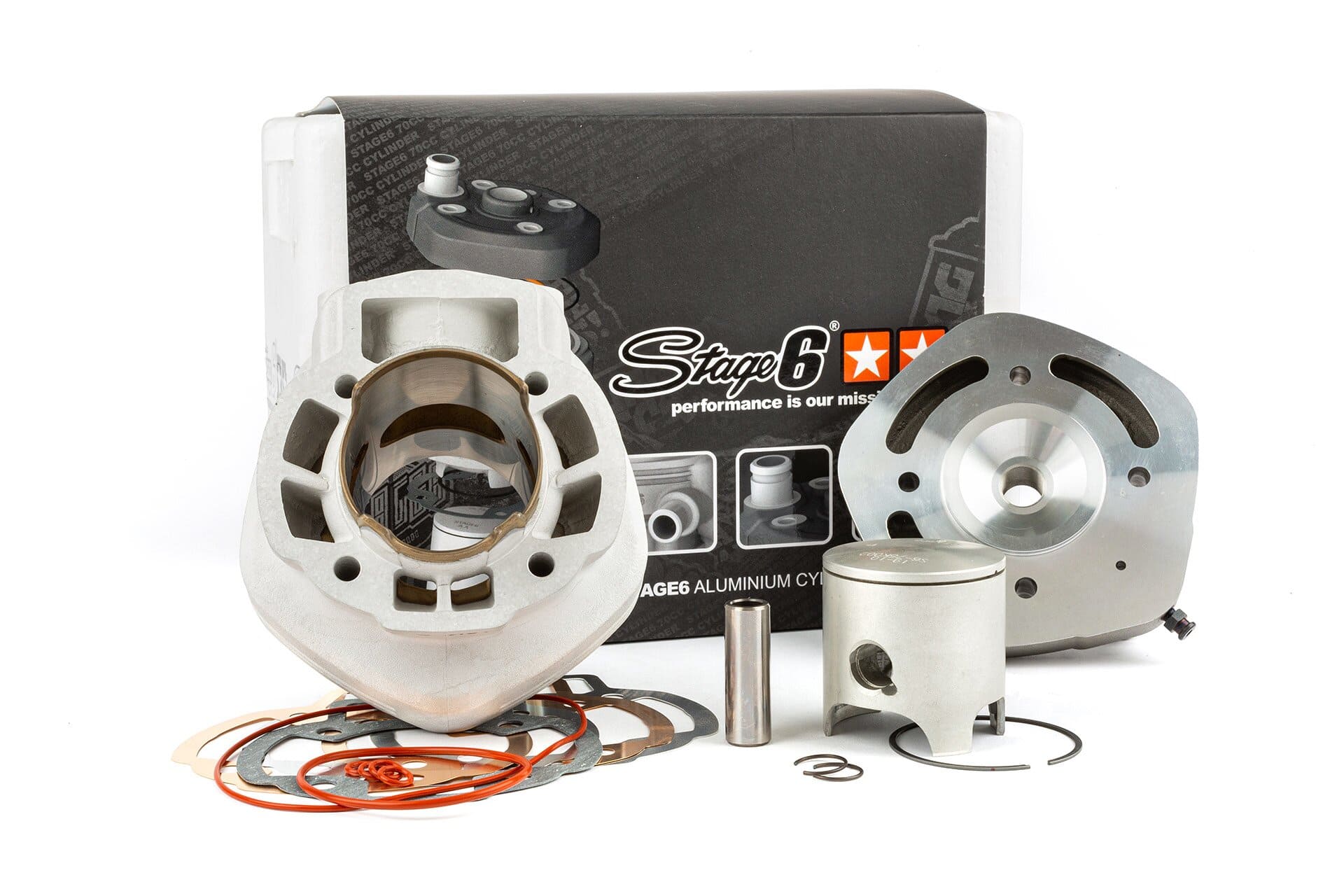 s6-7414002 gruppo termico stage6 sport pro 70cc d.47,6 piaggio h2o sp.12 alluminio mkii