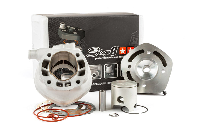 s6-7416608 gruppo termico stage6 racing 70cc d.47,6 aprilia rally 50 lc sp.12 alluminio mkii, COD: S6-7416608