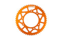 S6-2019301/OR Corona 53 denti - 420 Stage6 alluminio CNC arancione Derbi DRD Pro, COD: S6-2019301/OR