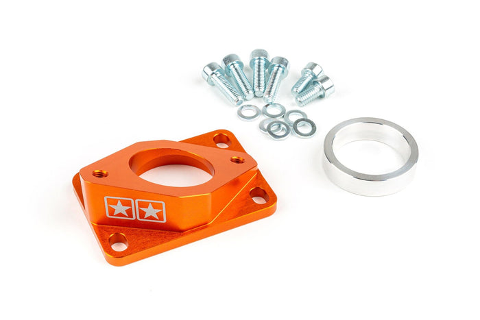 s6-3318803/or collettore aspirazione stage6 r/t high flow 34mm derbi / minarelli am6 arancio (ebs050) stage6 rt, COD: S6-3318803/OR
